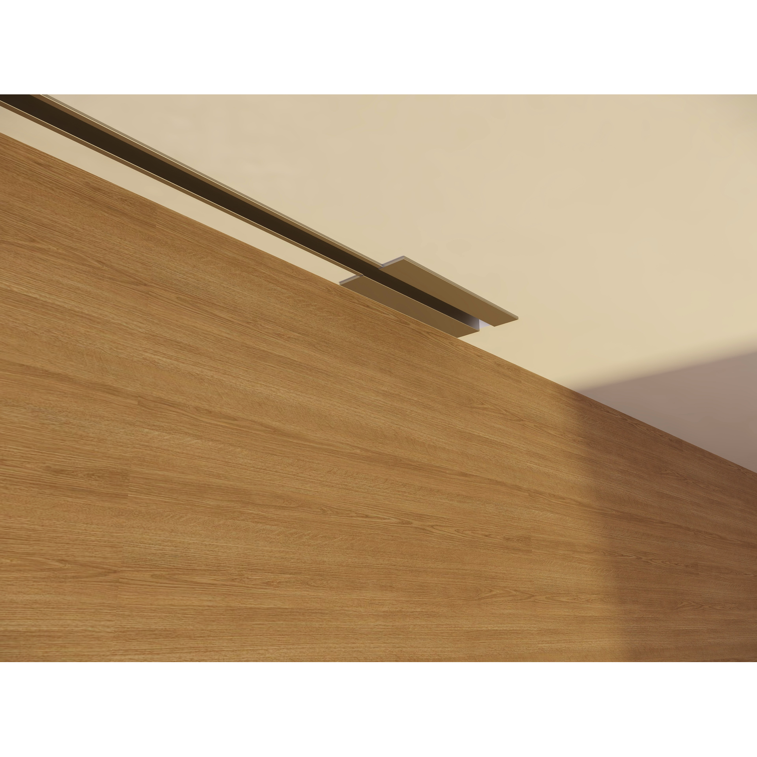 Star FTI rail de roulement invisible pour plafond suspendu 2m alu
